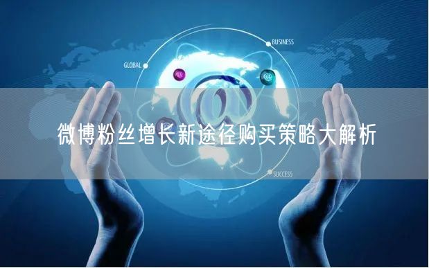 微博粉丝增长新途径购买策略大解析