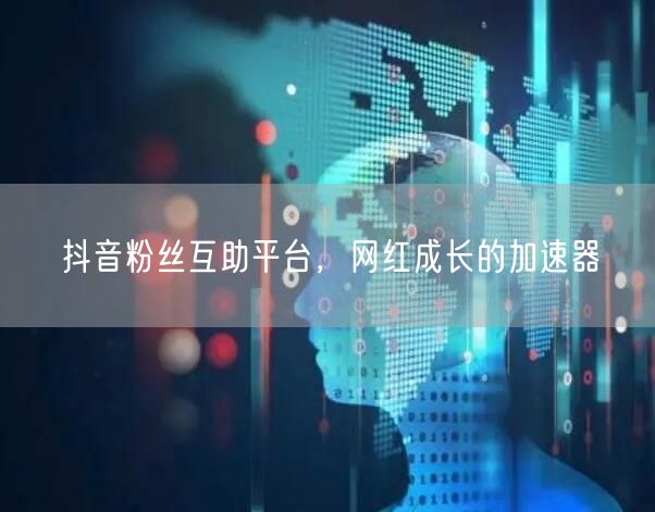抖音粉丝互助平台，网红成长的加速器